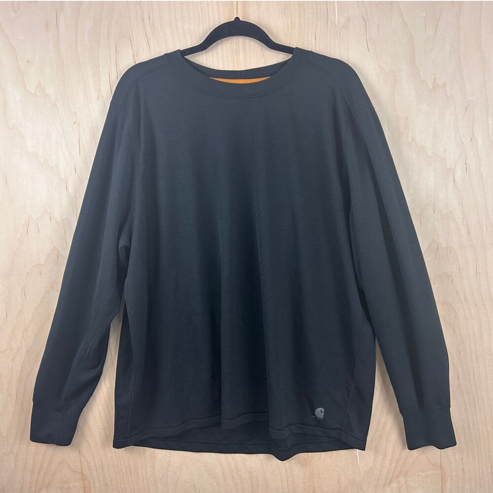 Carhartt Force Long Sleeve Shirt Men's 3XL Black Workwear Crewneck